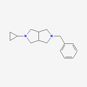 molecular formula C16H22N2 B1473099 2-Benzyl-5-cyclopropyloctahydropyrrolo[3,4-c]pyrrole CAS No. 1934830-87-1