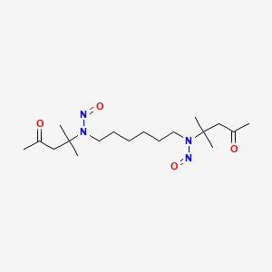 4,4'-[Hexane-1,6-diylbis(nitrosoimino)]bis(4-methylpentan-2-one)