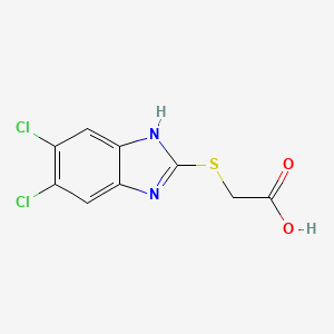 B14731035 [(5,6-Dichloro-1h-benzimidazol-2-yl)sulfanyl]acetic acid CAS No. 5450-29-3