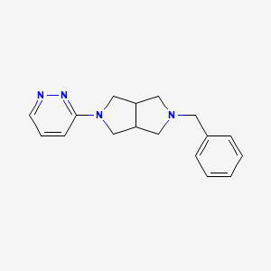 molecular formula C17H20N4 B1473110 2-Benzyl-5-(pyridazin-3-yl)octahydropyrrolo[3,4-c]pyrrole CAS No. 1936294-21-1