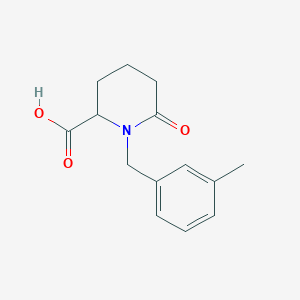 1-(3-Methylbenzyl)-6-oxopiperidine-2-carboxylic acid