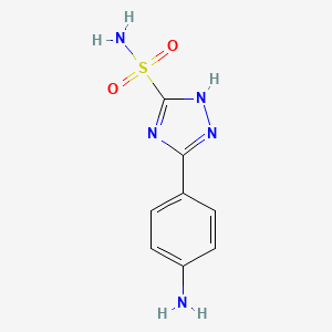 1H-1,2,4-Triazole-3-sulfonamide, 5-(p-aminophenyl)-