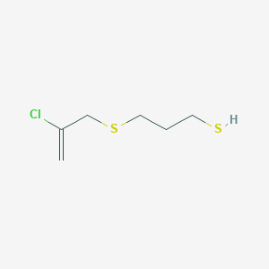 3-[(2-Chloroprop-2-en-1-yl)sulfanyl]propane-1-thiol