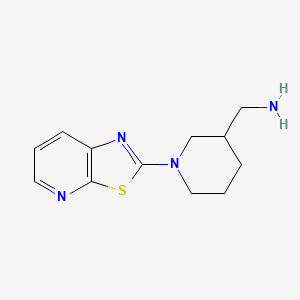 molecular formula C12H16N4S B1473119 (1-(Thiazolo[5,4-b]pyridin-2-yl)piperidin-3-yl)methanamine CAS No. 2097970-64-2