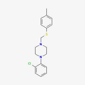 1-(2-Chlorophenyl)-4-[(4-methylphenyl)sulfanylmethyl]piperazine