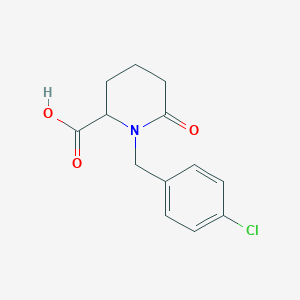 molecular formula C13H14ClNO3 B1473124 1-(4-Chlorobenzyl)-6-oxopiperidine-2-carboxylic acid CAS No. 2097949-53-4