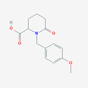1-(4-Methoxybenzyl)-6-oxopiperidine-2-carboxylic acid