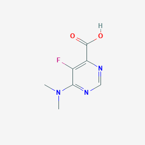 6-(Dimethylamino)-5-fluoropyrimidine-4-carboxylic acid