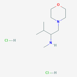 molecular formula C10H24Cl2N2O B1473151 N,3-dimethyl-1-morpholinobutan-2-amine dihydrochloride CAS No. 2098096-29-6