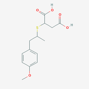 2-{[1-(4-Methoxyphenyl)propan-2-yl]sulfanyl}butanedioic acid