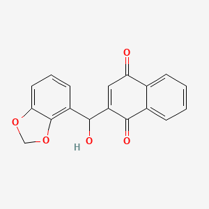 2-[1,3-Benzodioxol-4-yl(hydroxy)methyl]naphthalene-1,4-dione