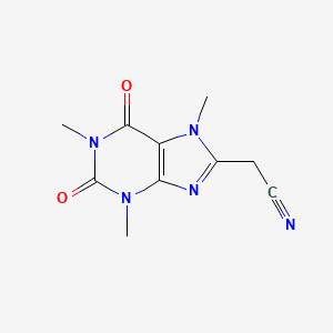 (1,3,7-trimethyl-2,6-dioxo-2,3,6,7-tetrahydro-1H-purin-8-yl)acetonitrile