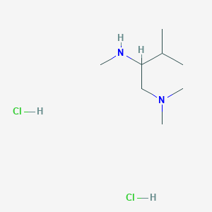 molecular formula C8H22Cl2N2 B1473165 N1,N1,N2,3-tetramethylbutane-1,2-diamine dihydrochloride CAS No. 2098126-50-0