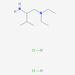 molecular formula C9H24Cl2N2 B1473166 N1,N1-diethyl-3-methylbutane-1,2-diamine dihydrochloride CAS No. 2098053-79-1