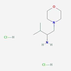 molecular formula C9H22Cl2N2O B1473168 3-Methyl-1-morpholinobutan-2-amine dihydrochloride CAS No. 2097999-99-8