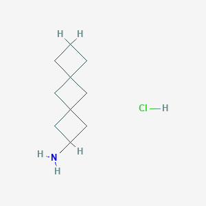molecular formula C10H18ClN B1473174 Dispiro[3.1.3(6).1(4)]decan-2-amine hydrochloride CAS No. 2097956-66-4