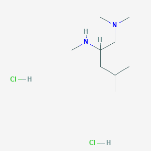 molecular formula C9H24Cl2N2 B1473179 N1,N1,N2,4-tetramethylpentane-1,2-diamine dihydrochloride CAS No. 2098121-23-2