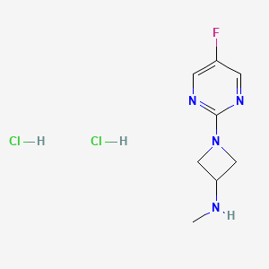 molecular formula C8H13Cl2FN4 B1473197 1-(5-fluoropyrimidin-2-yl)-N-methylazetidin-3-amine dihydrochloride CAS No. 2098096-62-7