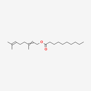 3,7-Dimethylocta-2,6-dien-1-YL decanoate