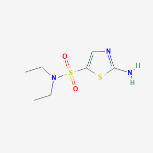 molecular formula C7H13N3O2S2 B1473216 2-amino-N,N-diéthylthiazole-5-sulfonamide CAS No. 2098130-33-5