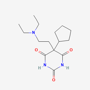 5-Cyclopentyl-5-[2-(diethylamino)ethyl]pyrimidine-2,4,6(1h,3h,5h)-trione