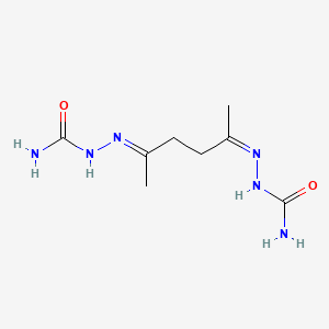 (2Z)-2-[(5E)-5-(2-Carbamoylhydrazinylidene)hexan-2-ylidene]hydrazine-1-carboxamide