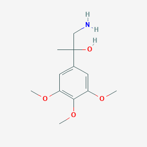 molecular formula C12H19NO4 B1473257 1-Amino-2-(3,4,5-trimetoxifenil)propan-2-ol CAS No. 1447967-22-7