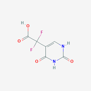 molecular formula C6H4F2N2O4 B1473272 2-(2,4-Dioxo-1,2,3,4-tetrahydropyrimidin-5-yl)-2,2-difluoroacetic acid CAS No. 1376372-60-9