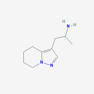 [1-Methyl-2-(4,5,6,7-tetrahydropyrazolo[1,5-a]pyridin-3-yl)ethyl]amine