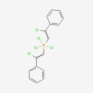 Trichlorobis(2-chloro-2-phenylethenyl)-lambda~5~-phosphane