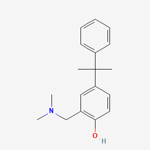 2-[(Dimethylamino)methyl]-4-(2-phenylpropan-2-yl)phenol