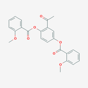 2-Acetylbenzene-1,4-diyl bis(2-methoxybenzoate)