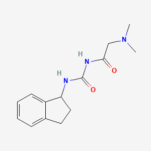 1-(2-Dimethylaminoacetyl)-3-(1-indanyl)urea