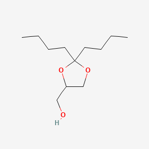 molecular formula C12H24O3 B14733096 2,2-Dibutyl-1,3-dioxolane-4-methanol CAS No. 5694-78-0