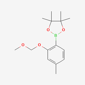 molecular formula C15H23BO4 B1473315 2-(2-(Methoxymethoxy)-4-methylphenyl)-4,4,5,5-tetramethyl-1,3,2-dioxaborolane CAS No. 517864-11-8