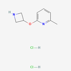 molecular formula C9H14Cl2N2O B1473320 2-(Azetidin-3-yloxy)-6-methylpyridine dihydrochloride CAS No. 2098053-15-5