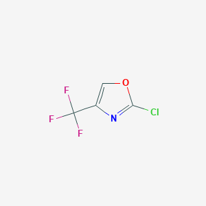 molecular formula C4HClF3NO B1473325 2-氯-4-(三氟甲基)恶唑 CAS No. 1060816-15-0