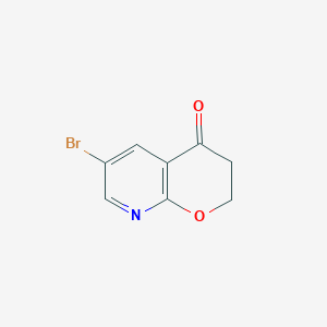 molecular formula C8H6BrNO2 B1473340 6-溴-2H-吡喃并[2,3-B]吡啶-4(3H)-酮 CAS No. 1196155-15-3