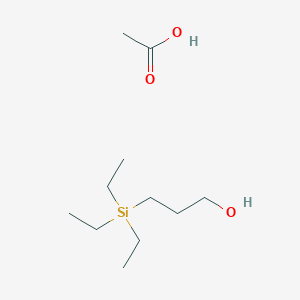 Acetic acid;3-triethylsilylpropan-1-ol