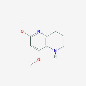 molecular formula C10H14N2O2 B1473377 6,8-Dimethoxy-1,2,3,4-tetrahydro-1,5-naphthyridine CAS No. 1706434-82-3