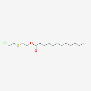 2-(2-Chloroethylsulfanyl)ethyl dodecanoate