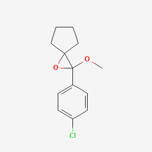 2-(4-Chlorophenyl)-2-methoxy-1-oxaspiro[2.4]heptane