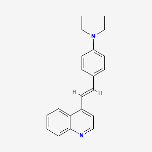 Quinoline, 4-(p-diethylaminostyryl)-