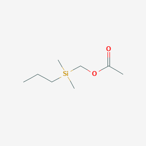 [Dimethyl(propyl)silyl]methyl acetate