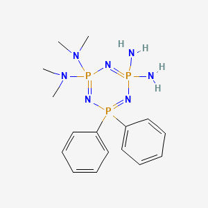 2-N,2-N,2-N',2-N'-tetramethyl-6,6-diphenyl-1,3,5-triaza-2lambda5,4lambda5,6lambda5-triphosphacyclohexa-1,3,5-triene-2,2,4,4-tetramine