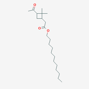 Dodecyl 2-(3-acetyl-2,2-dimethylcyclobutyl)acetate