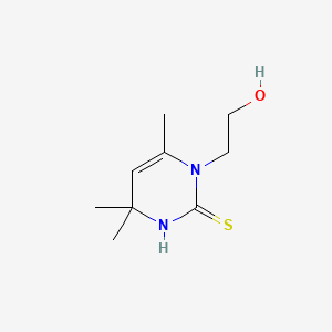 3-(2-hydroxyethyl)-4,6,6-trimethyl-1H-pyrimidine-2-thione