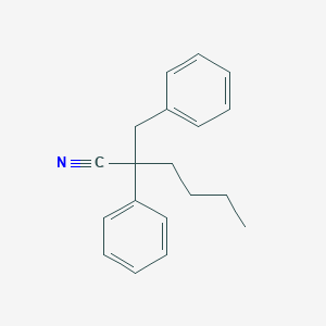 molecular formula C19H21N B14734000 2-Benzyl-2-phenylhexanenitrile CAS No. 5022-90-2