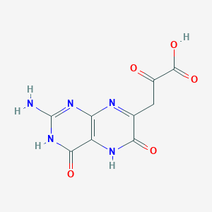 2-Amino-3,4,5,6-tetrahydro-4,6-dioxo-7-pteridinepyruvic acid