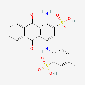 2-Anthracenesulfonic acid, 1-amino-9,10-dihydro-4-((4-methyl-2-sulfophenyl)amino)-9,10-dioxo-